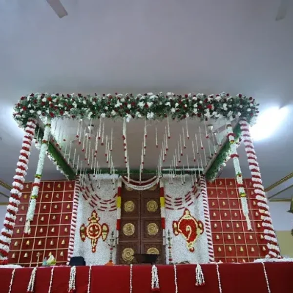 Upanayana decoration at Uttaradi Mutt