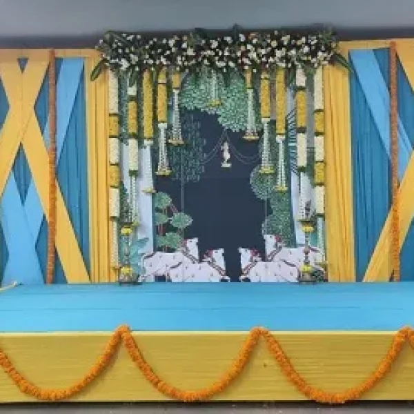 Upanayana decoration at Uttaradi Mutt