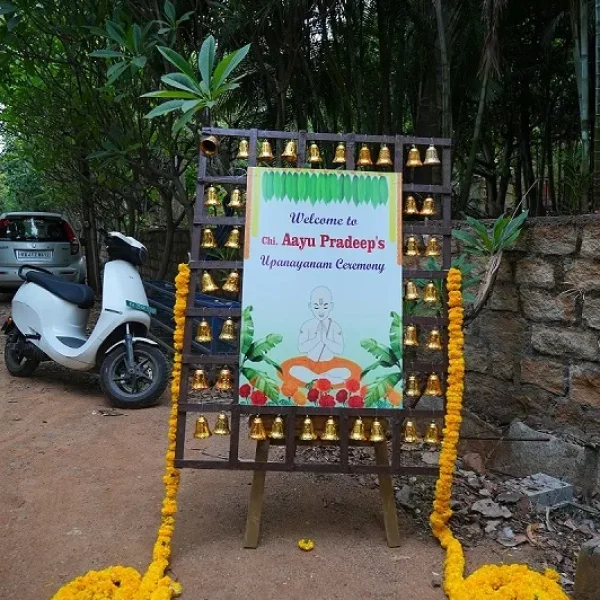 Upanayana decoration at sridhara srigudda centre