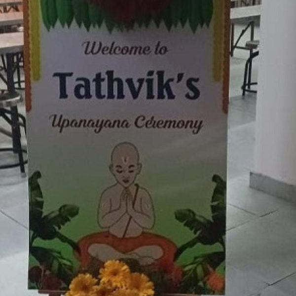 Upanayana at Balaji hall btm layout