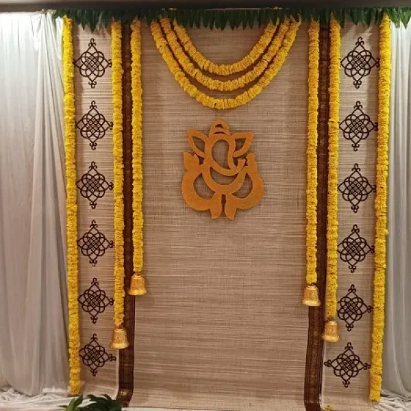 upanayana decoration at sattva misty charm apartment