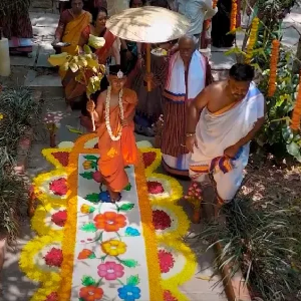 Upanayana decoration of pradeep